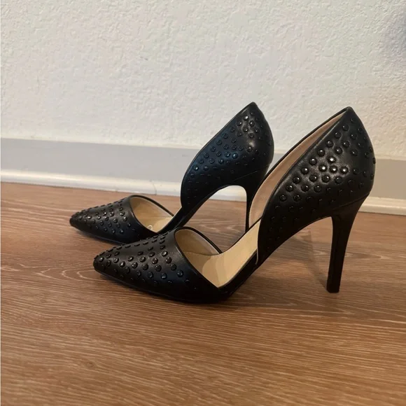 French Connection Black Studded Women's Heels - Picture 3 of 5